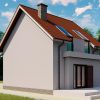 Проект одноэтажного дома с мансардой 8 на 10 м D290
