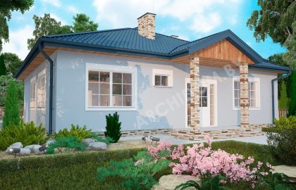 N3 – Простой проект одноэтажного дома 10 на 12