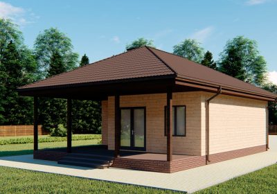 Фото заднего фасада проекта дома S16