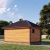 Проект бани из бруса 6 на 4 – BB-1 Проект бани из бруса 6 на 4 – BB-1