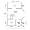Проект дома с мансардой из бруса 6х8 м DB-7 Проект дома с мансардой из бруса 6х8 м DB-7
