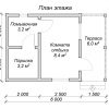 Проект бани 6 на 4 из бруса с террасой – BB-10 Проект бани 6 на 4 из бруса с террасой – BB-10