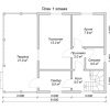 Проект мансардного дома из бруса 9х7 DB-13