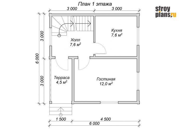Проект дома из бруса 6х6 DB-23 Проект дома из бруса 6х6 DB-23