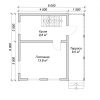 Проект дома из бруса 6х6 с террасой DB-34