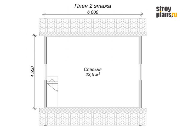 Проект бани 6 на 6 из бруса со спальней – BB-13 Проект бани 6 на 6 из бруса со спальней – BB-13