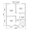 Проект мансардного дома из бруса 9х7 DB-13