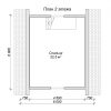 Проект дома из бруса 6х6 с террасой DB-34