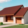 Проект одноэтажного дома с гаражом и террасой N131 Проект одноэтажного дома с гаражом и террасой N131