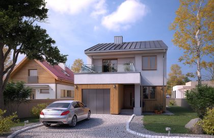 Проект двухэтажного дома DD05