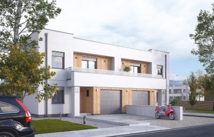 Проект двухэтажного дома на 2 семьи DD12