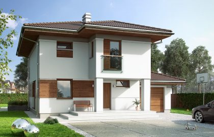 Проект двухэтажного дома DD20