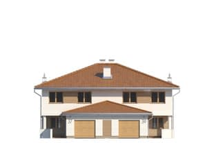 Проект двухэтажного дома на 2 семьи DD34 Проект двухэтажного дома на 2 семьи DD34