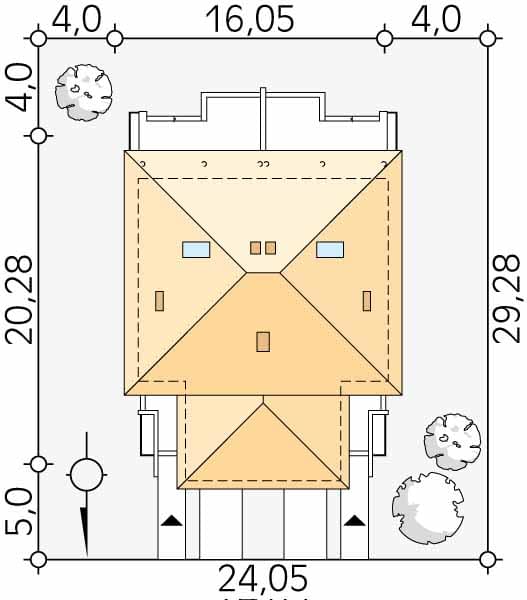 Проект двухэтажного дома на 2 семьи DD34 Проект двухэтажного дома на 2 семьи DD34