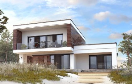 Проект двухэтажного дома DD46