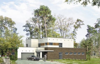 Проект двухэтажного дома DD53