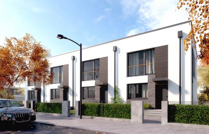 Проект двухэтажного дома на 4 семьи DD62