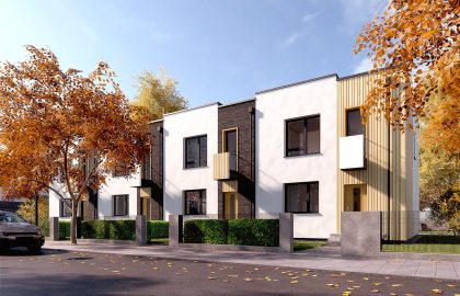 Проект двухэтажного дома на 4 семьи DD65