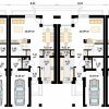 Проект двухэтажного дома на 4 семьи DD67 Проект двухэтажного дома на 4 семьи DD67