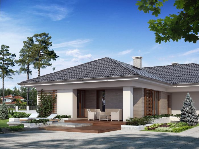 Проект одноэтажного дома OD117 Проект одноэтажного дома OD117