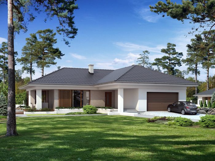 Проект одноэтажного дома OD117