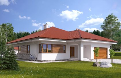 Проект одноэтажного дома OD136
