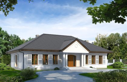 Проект одноэтажного дома OD150
