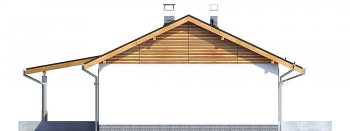 Проект одноэтажного дома OD43