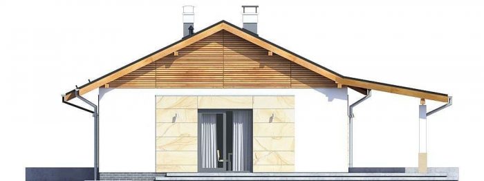 Проект одноэтажного дома OD43