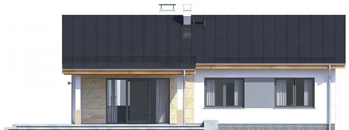 Проект одноэтажного дома OD43