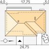 Проект одноэтажного дома OD75