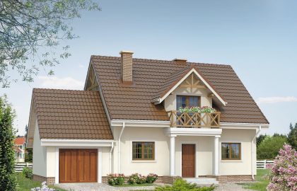 Проект дома с мансардой MD103