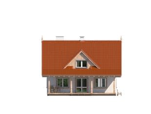 Проект дома с мансардой MD122 Проект дома с мансардой MD122