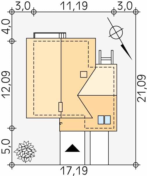 Проект дома с мансардой MD127 Проект дома с мансардой MD127