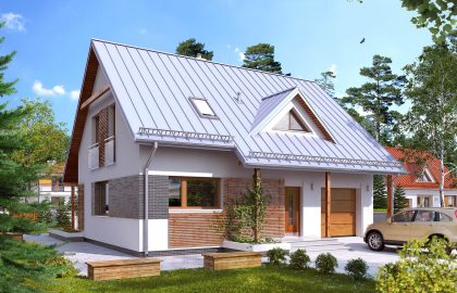 Проект дома с мансардой MD130