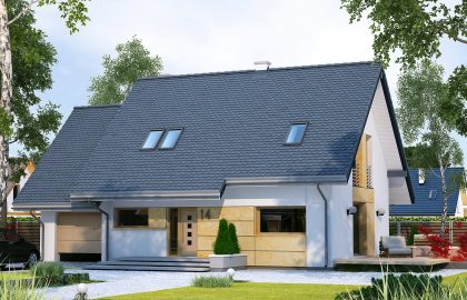 Проект дома с мансардой MD131 Проект дома с мансардой MD131