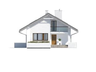 Проект дома с мансардой MD137 Проект дома с мансардой MD137