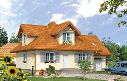 Проект дома с мансардой MD141 Проект дома с мансардой MD141