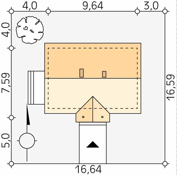 Проект дома с мансардой MD17 Проект дома с мансардой MD17
