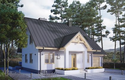 Проект дома с мансардой MD170 Проект дома с мансардой MD170