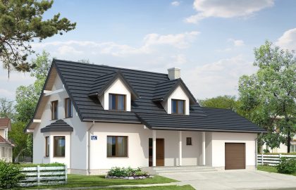 Проект дома с мансардой MD172 Проект дома с мансардой MD172