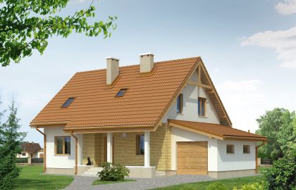 Проект дома с мансардой MD174 Проект дома с мансардой MD174