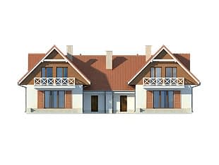 Проект дома с мансардой и двумя входами MD176 Проект дома с мансардой и двумя входами MD176