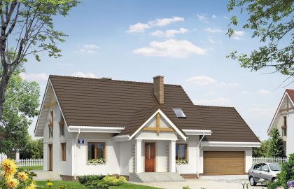 Проект дома с мансардой MD200 Проект дома с мансардой MD200