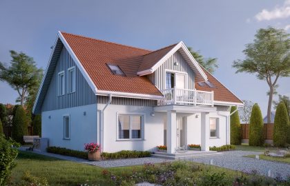 Проект дома с мансардой MD202 Проект дома с мансардой MD202