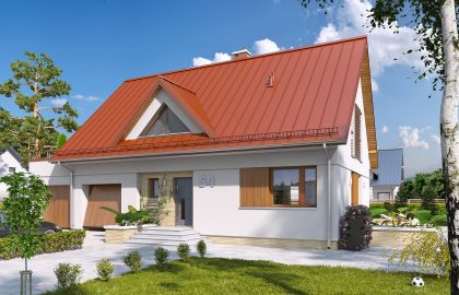 Проект дома с мансардой MD207 Проект дома с мансардой MD207