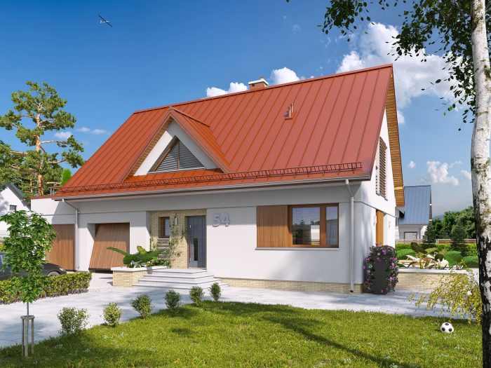 Проект дома с мансардой MD207