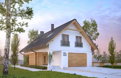 Проект дома с мансардой MD208