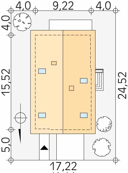 Проект дома с мансардой MD208 Проект дома с мансардой MD208