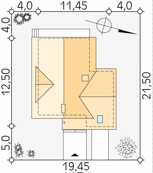 Проект дома с мансардой MD211 Проект дома с мансардой MD211